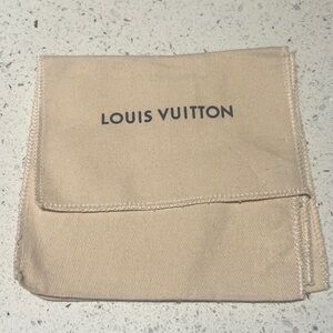 Louis Vuitton 5.5 x 6 flap small dust bag rare
